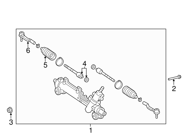 2007-2011 Toyota Camry Steering Gear 44200-33472 | OEM Parts Online