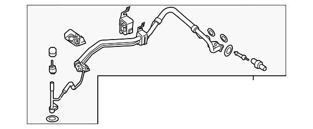 Motorcraft™ A/C Refrigerant Suction Hose - Ford (YF-37371)