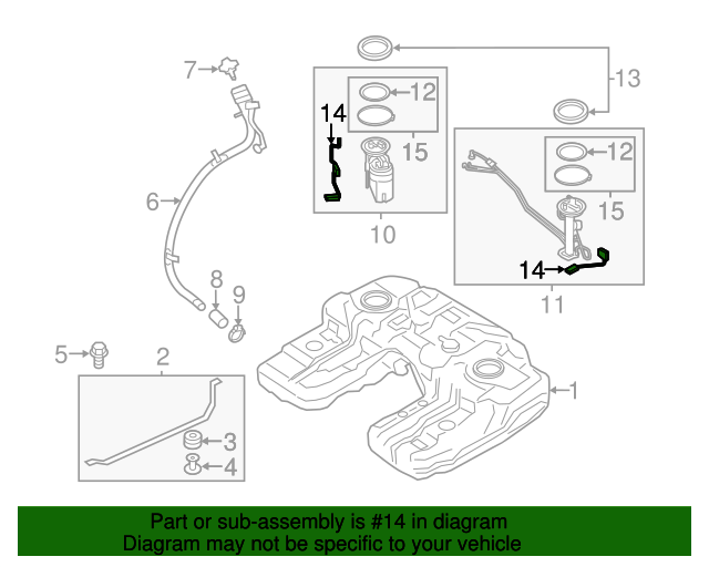 16117212632 20072019 BMW Fuel Gauge Sending Unit (16117212632
