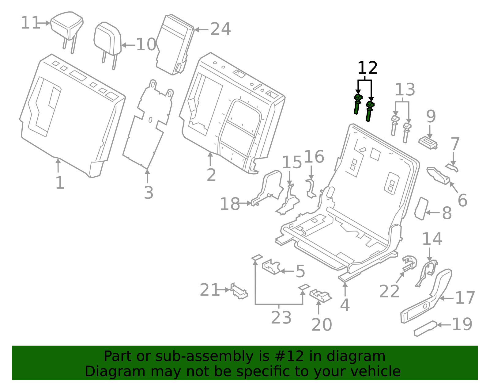 Headrest Guide - Ford (JU5Z-96610A16-DT)