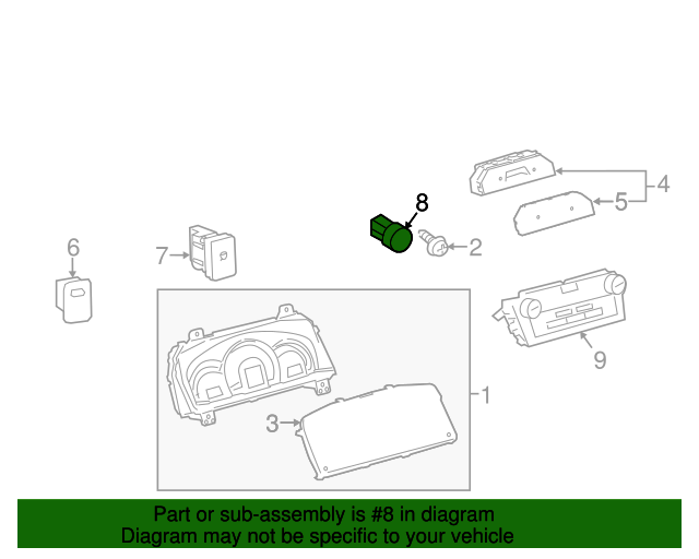 20122014 Toyota Camry Ignition Switch 8961106053 Toyota Parts Center