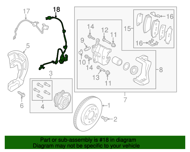 20172021 Kia Sportage OEM NEW 1719 Kia Sportage Sensor Assembly ABS