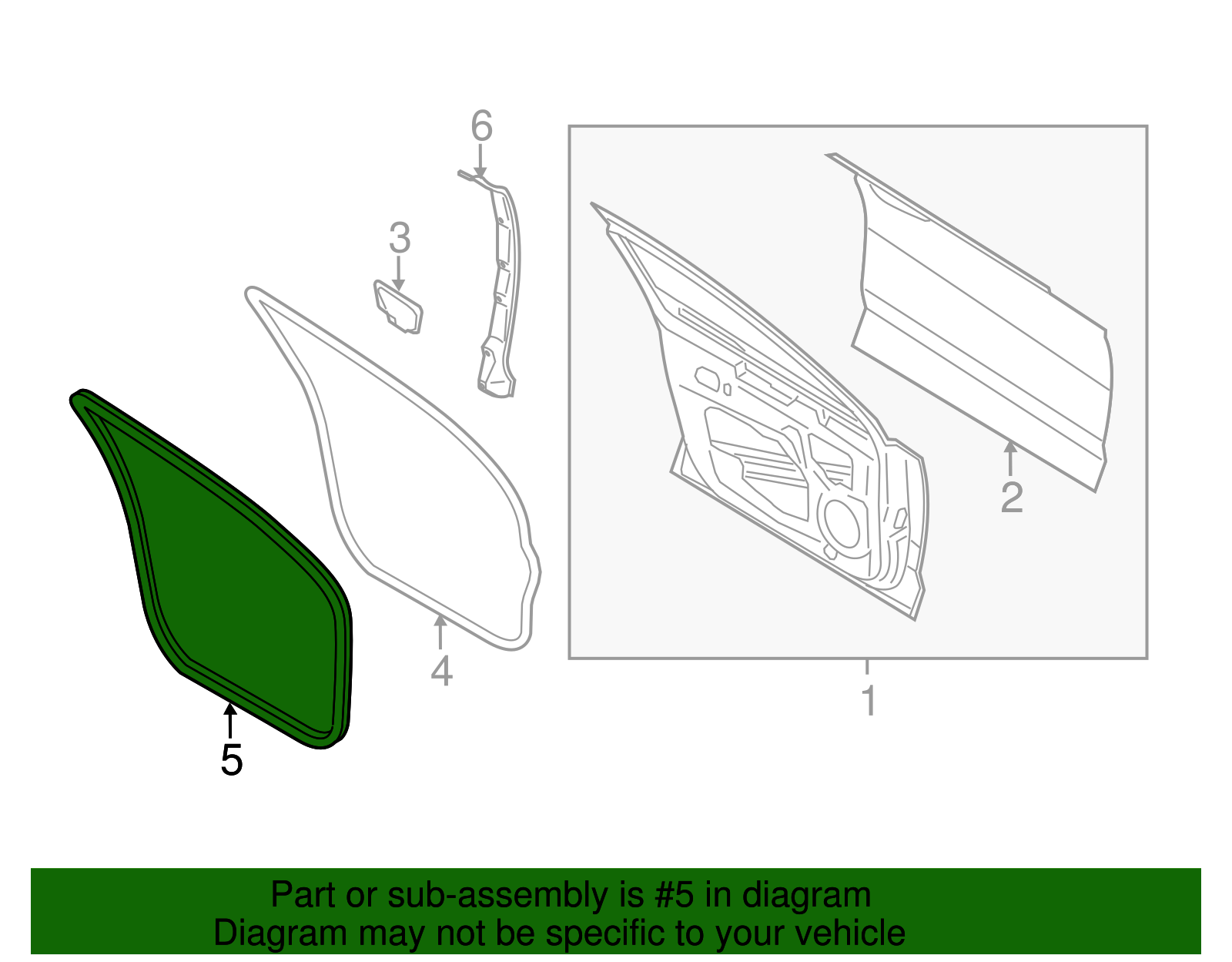 Weather-Strip On Body - Ford (GP5Z-5420708-A)