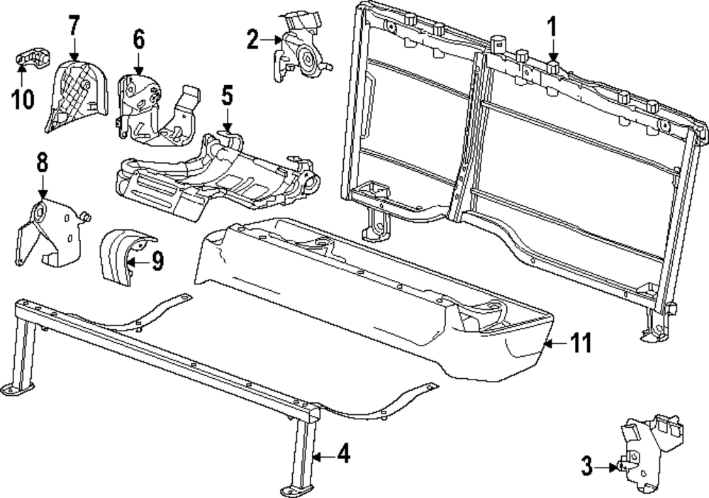 Seat Back Frame Bracket - GM (87855455)