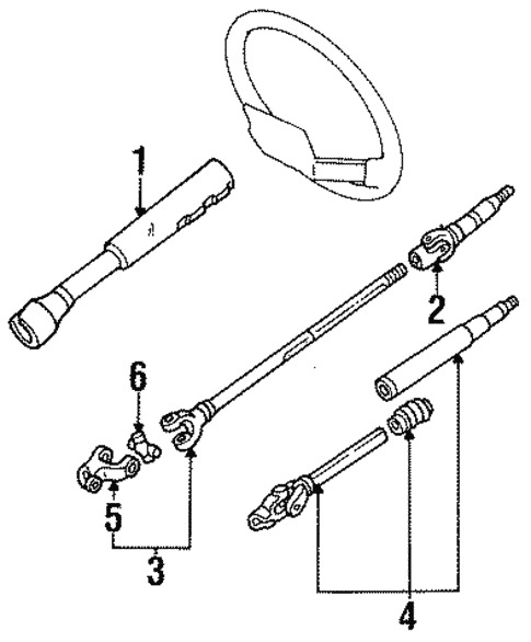 Shaft & Internal Components for 1985 Toyota Land Cruiser #0