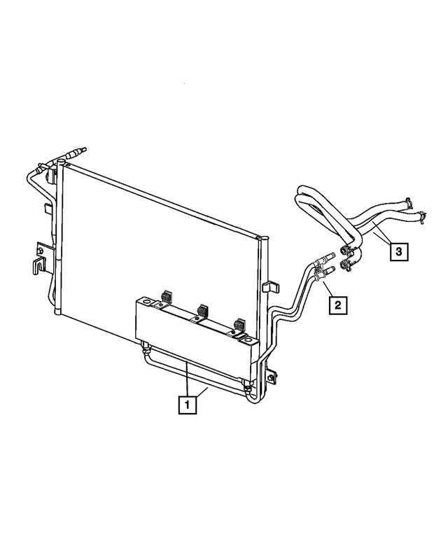 20012004 Mopar Transmission Oil Cooler Hose 4596740AA Mopar Estores