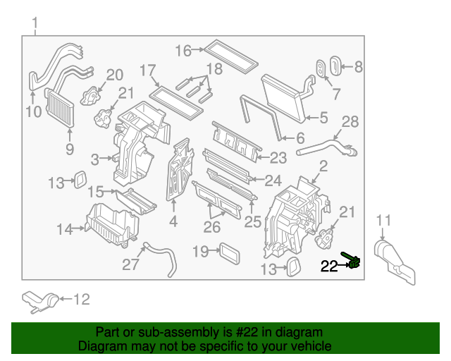 20112017 Hyundai A/C Evaporator Temperature Sensor 976143S000 OEM