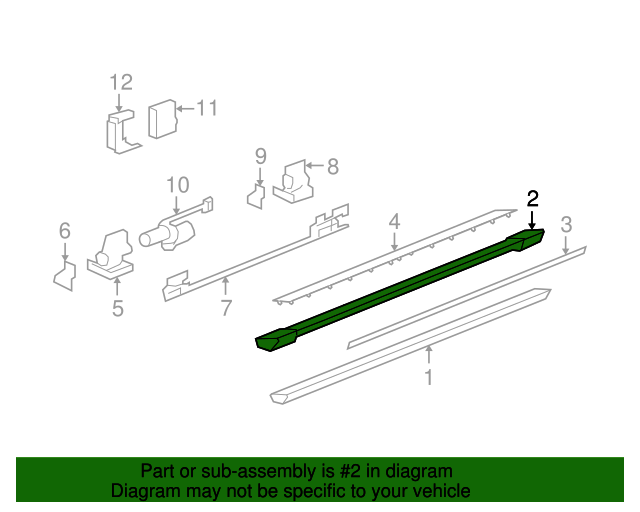 20072013 GM Running Board End Cap 15806400