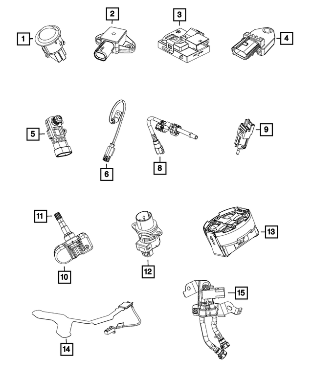 20132014 Ram 1500 Fuel Pressure Sensor Jumper 5146432AE Mopar eStore