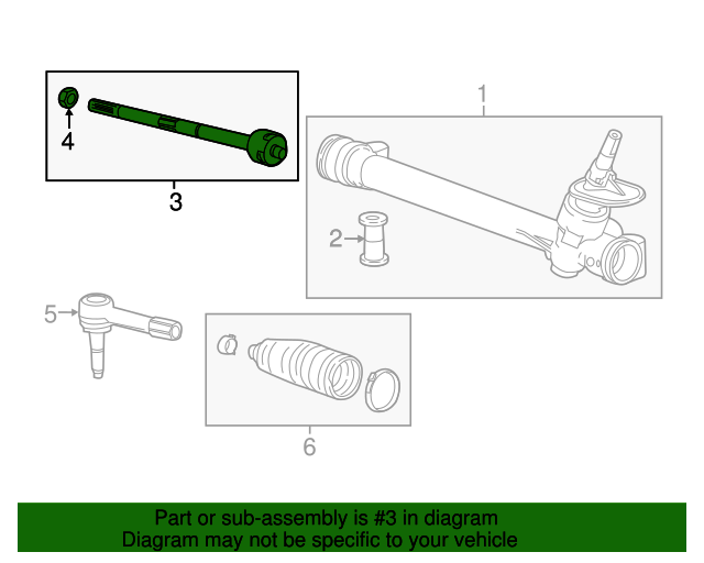 20172020 Chevrolet Bolt EV Steering Linkage Inner Tie Rod Kit 42353792