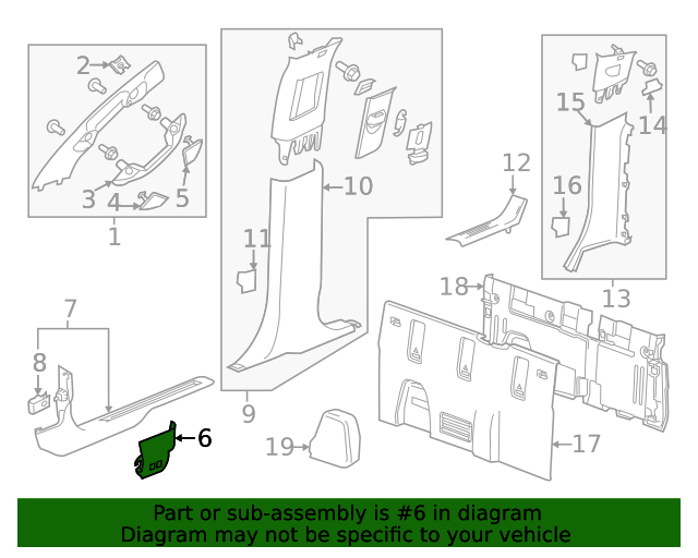 20152019 GMC Canyon Cocoa Passenger Side Front Compartment Fuse Block