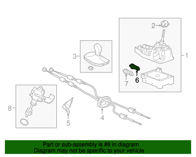Manual Transmission Shift Lever Cable Adjuster 55597766