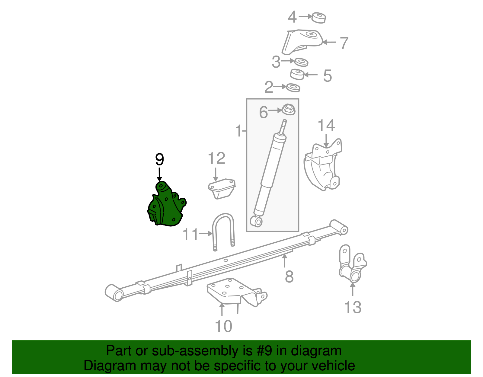 thumbnail image 2 of Toyota Tacoma Leaf Spring Bracket 1994-2016 | Rear Steel Bracket Made In USA 2 of 3