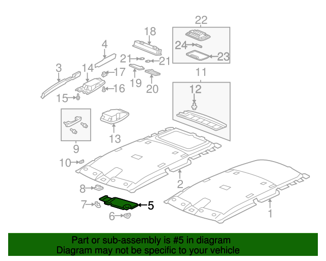 83280SCVA01ZA SunVisor Assembly L *NH220L* (Clear Gray) 2003