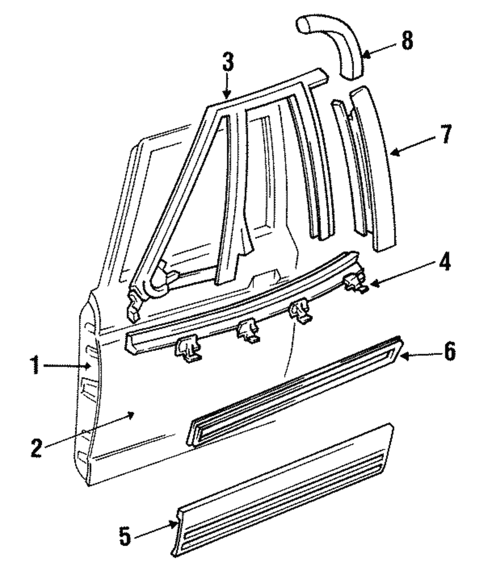 Molding Kit, Front S/D Lower                 *Paint To Mat - GM (88891443)