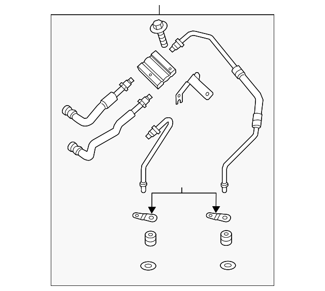 Ford DG9Z7R081H Automatic Transmission Oil Cooler Hose Assembly