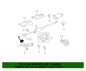 OEM 2006-2015 Honda Gasket, Ex Flexible 18229-SEA-013 | Majestic Honda ...