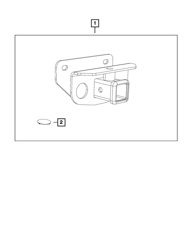 20142023 Ram Trailer Hitch Cover 68234963AA Mopar eStore