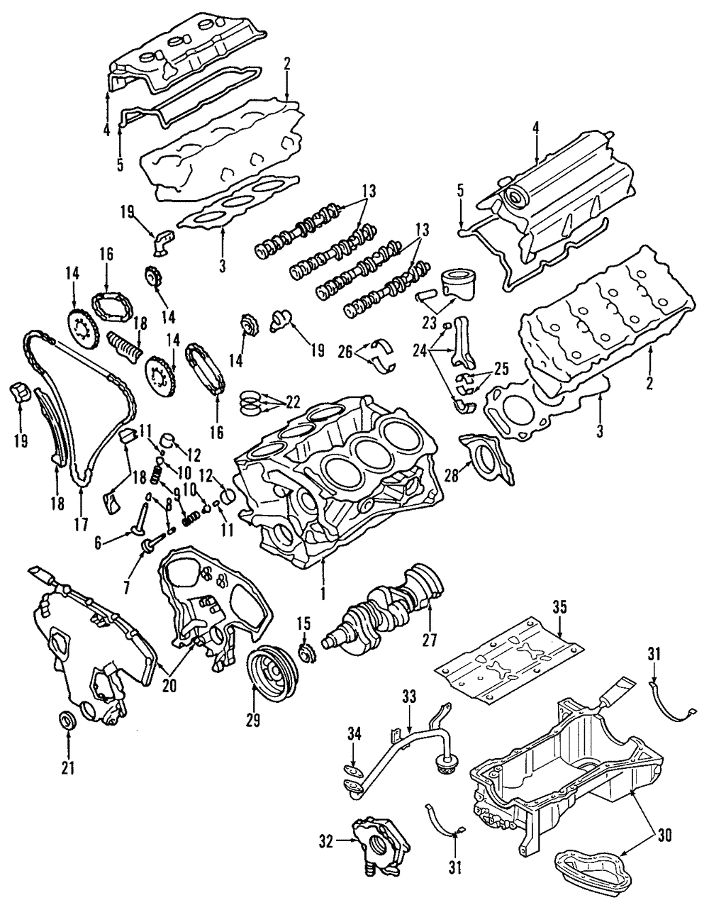 Z24 8 Spark Plugs Complete Cylinder Head Fit 83-89 Nissan