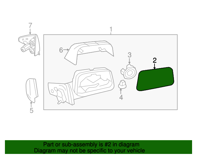 20112014 Ford Edge Lincoln MKX Right Passenger Side View Power Mirror