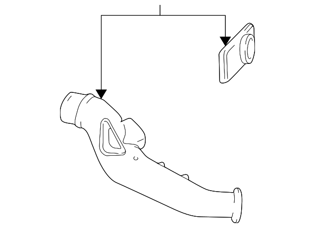 Air Inlet Tube - Ford (YF1Z-9A624-AA)