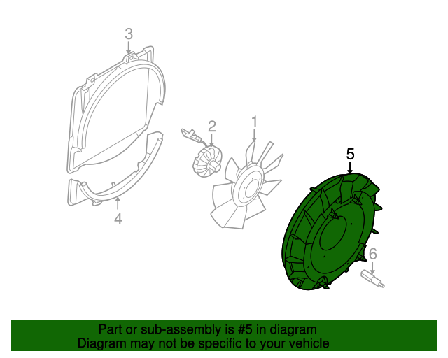 20082010 Ford E350 Super Duty OEM Fan Shroud 8C2Z8B614A Ford