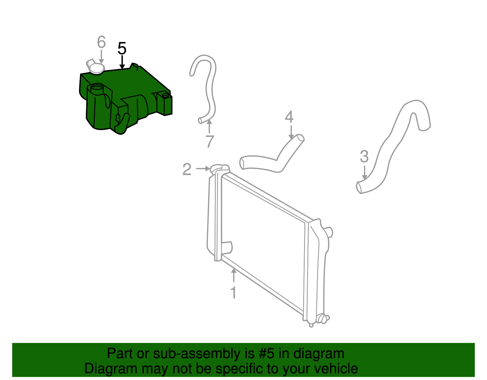 Coolant Recovery Reservoir - Buick (25780737)