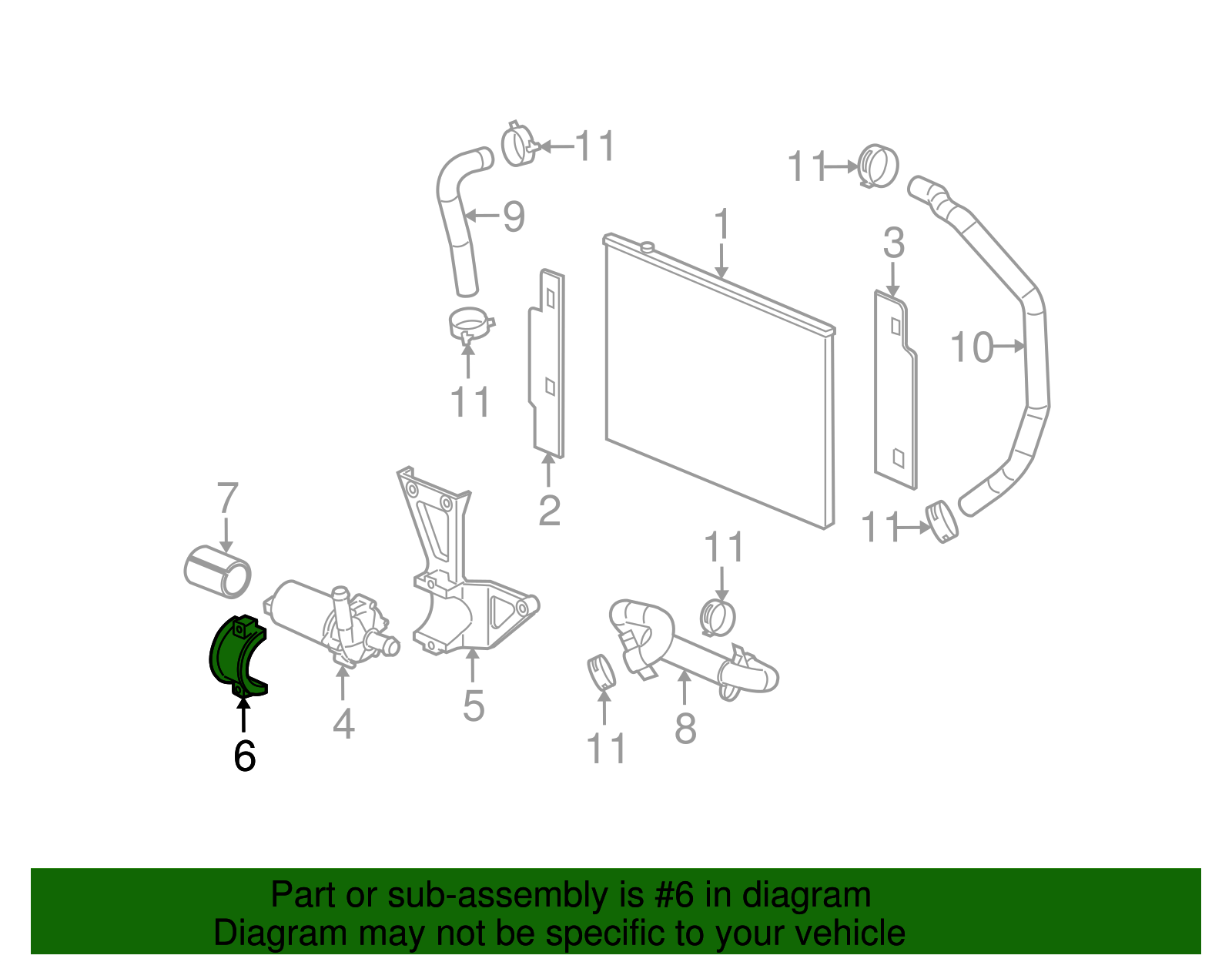 Bracket-Chrg Air Clear Front (Cstg) - GM (12586367)