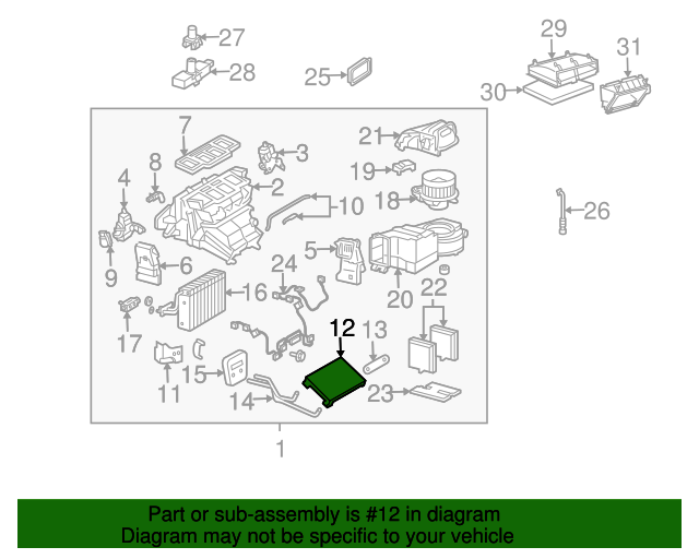 2038300161 Heater Core 20012018 MercedesBenz MercedesBenz USA