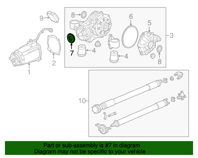 20072017 GM Differential Drive Pinion Gear Seal 15864791 GMPartsNow