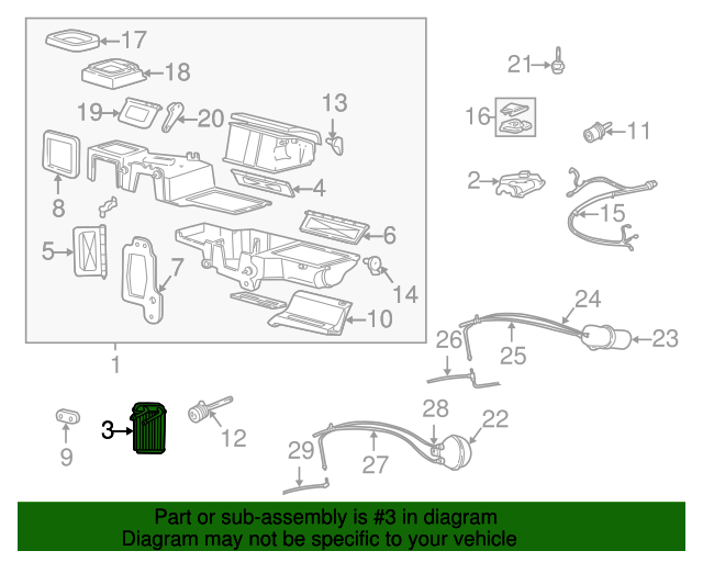 19942009 Mazda Heater Core ZZM061A10A