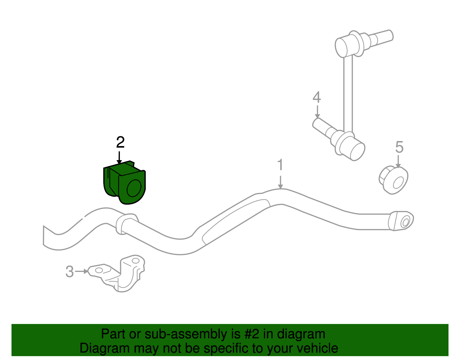 Suspension Stabilizer Bar Bushing (Left, Right, Front, Lower) - Toyota (48815-AD030)