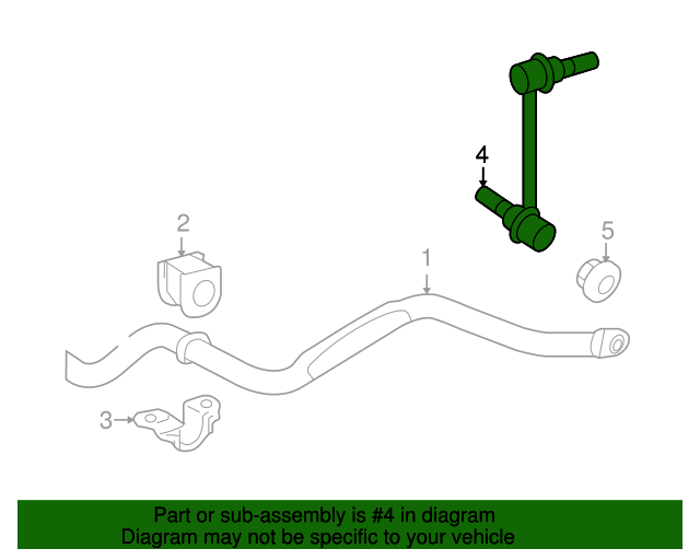 20052021 Toyota Link Assembly, Front Stabilizer, Right 48820