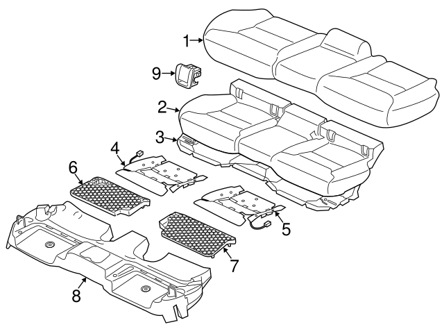 Genuine Seat Reinforced for 2018-2023 Volvo XC60 | Part# 31463365 