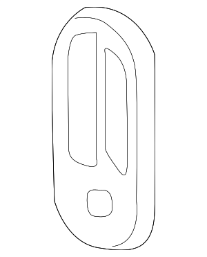 GM OEM Side Sliding Door-Handle Outside Exterior 25942270 GM OEM Side Sliding Door-Handle Outside Exterior 25942270