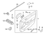Left Driver Side Door Window Switch Assembly For Hyundai Sonata 2015-2019 - 93570-C1000