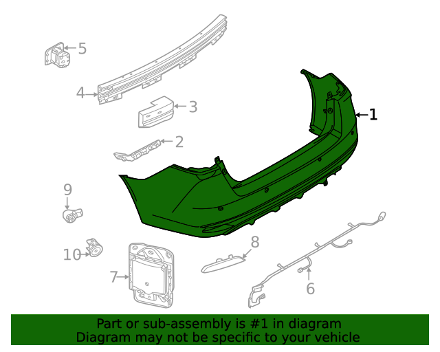 20202022 Nissan Versa Bumper Cover 850225EE0J Nissan Parts Store