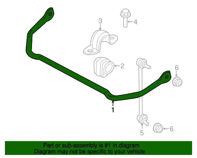 2002-2015 Mini Cooper Stabilizer Bar 33-55-6-754-819 | The BMW 
