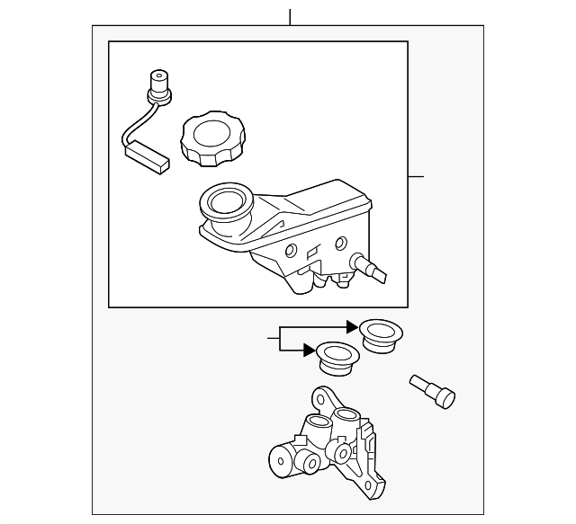 58510D3100 Master Cylinder 20162021 Hyundai Tucson World OEM