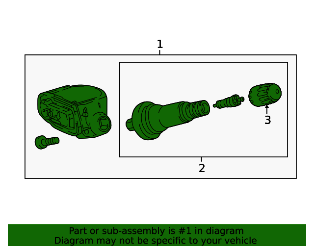 20182023 GM Tire Pressure Sensor 13528563 GMC Parts Canada