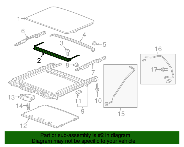 95366477 Sunroof Air Deflector 20162022 Chevrolet Spark Chevrolet