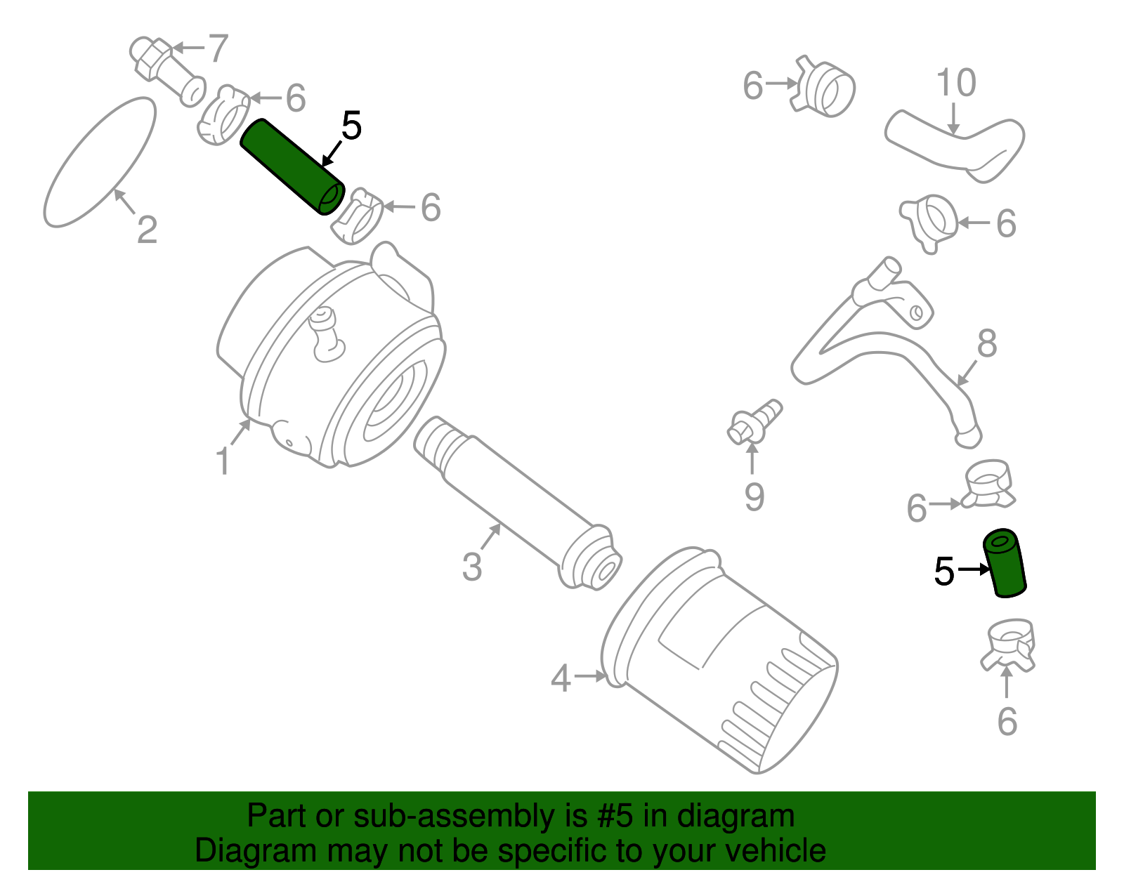 Engine Oil Cooler Hose Assembly - GM (9439340)