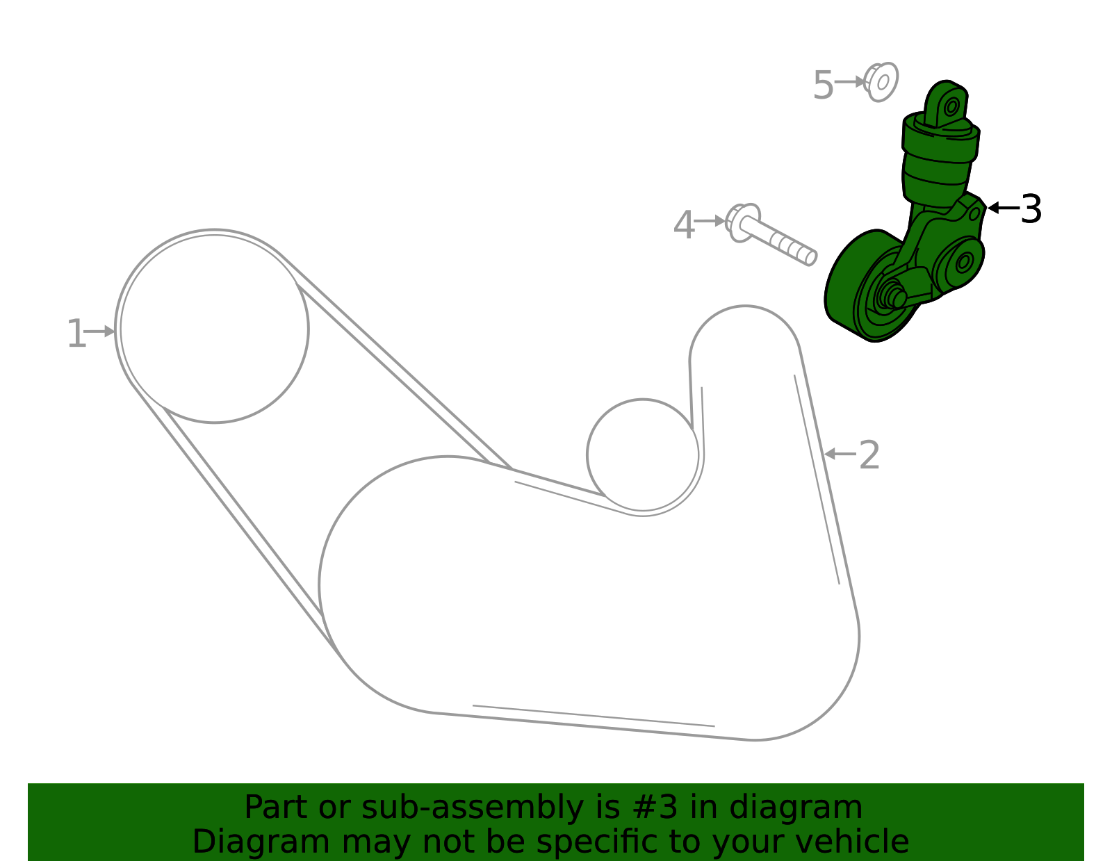 Belt Tensioner - Scion (16620-WB003)