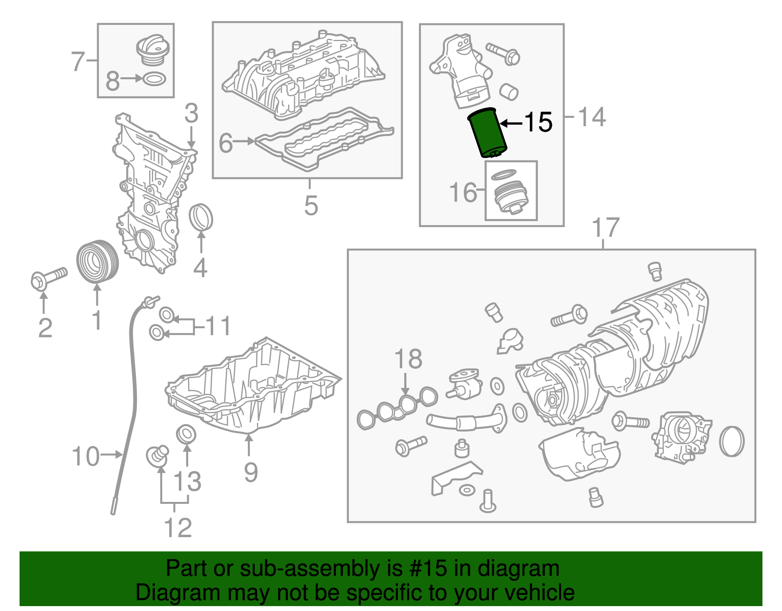 Engine Oil Filter - GM (95526686)