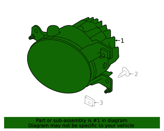 20192024 Nissan Fog Lamp Assembly 261554GA0B Nissan Cheap Parts
