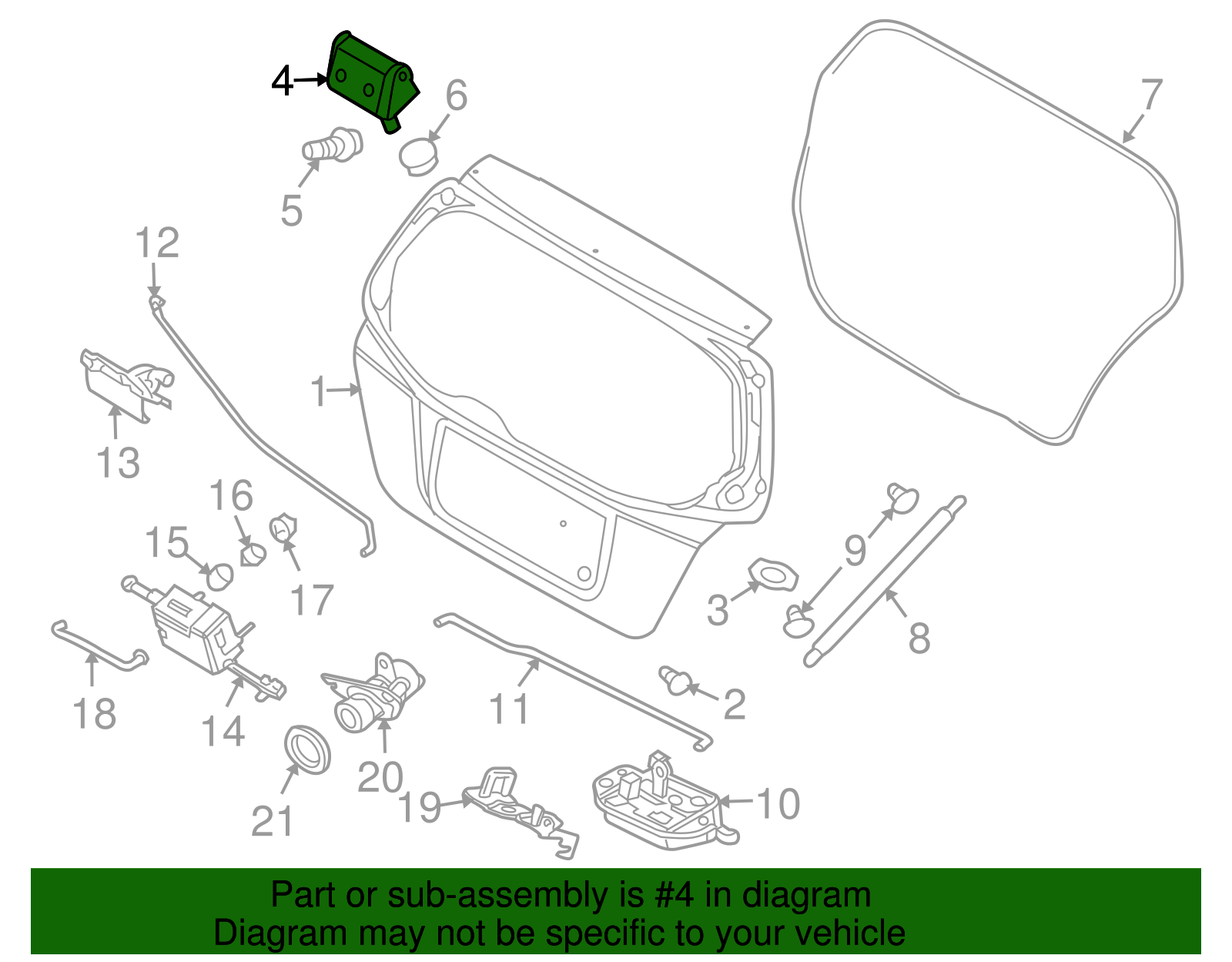 Liftgate Hinge - GM (96540877)