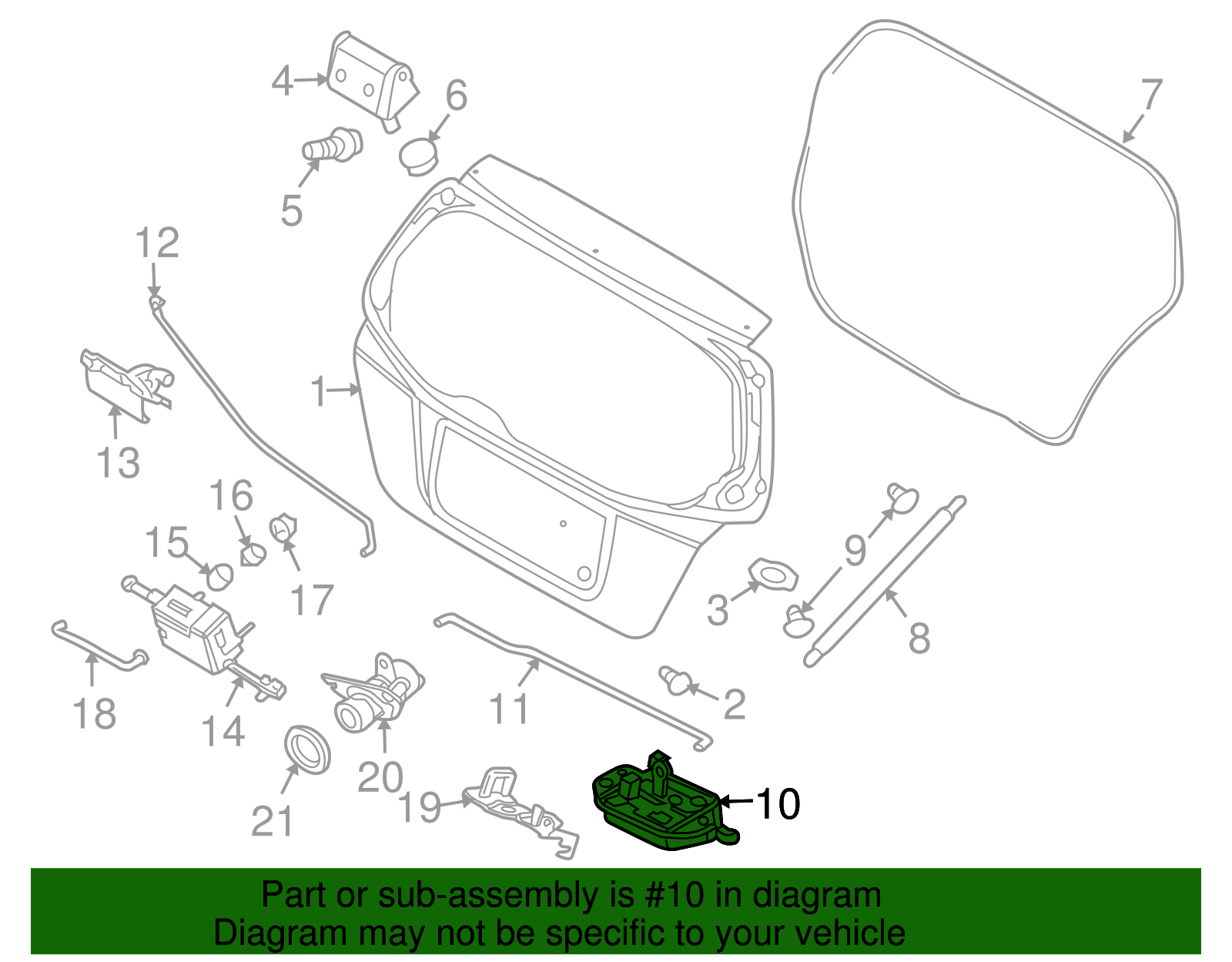 Liftgate Latch - GM (96413277)
