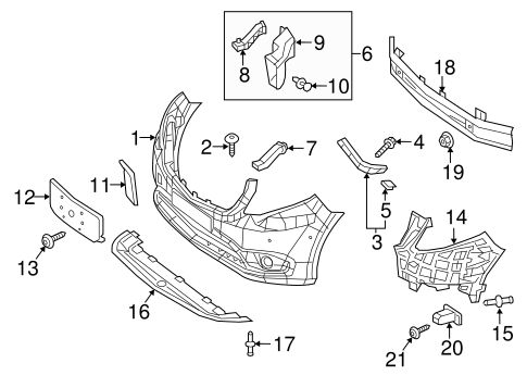 Bumper & Components - Front for 2019 Mercedes-Benz Metris #1