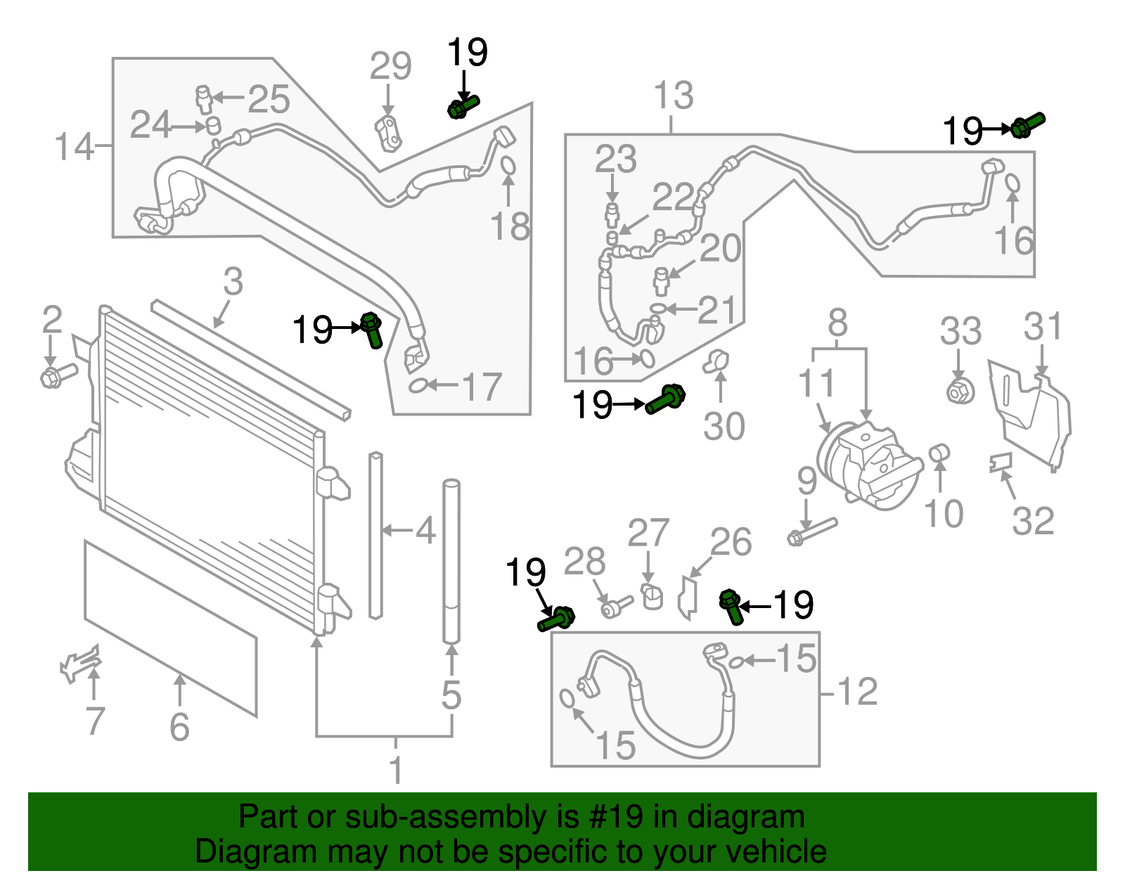 Center AC Line Bolt - Volkswagen (N-104-144-02)
