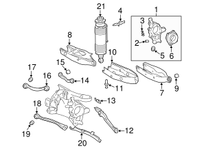 2003-2012 Mercedes-Benz Knuckle Assembly 230-350-85-08 | MB Dealer Parts